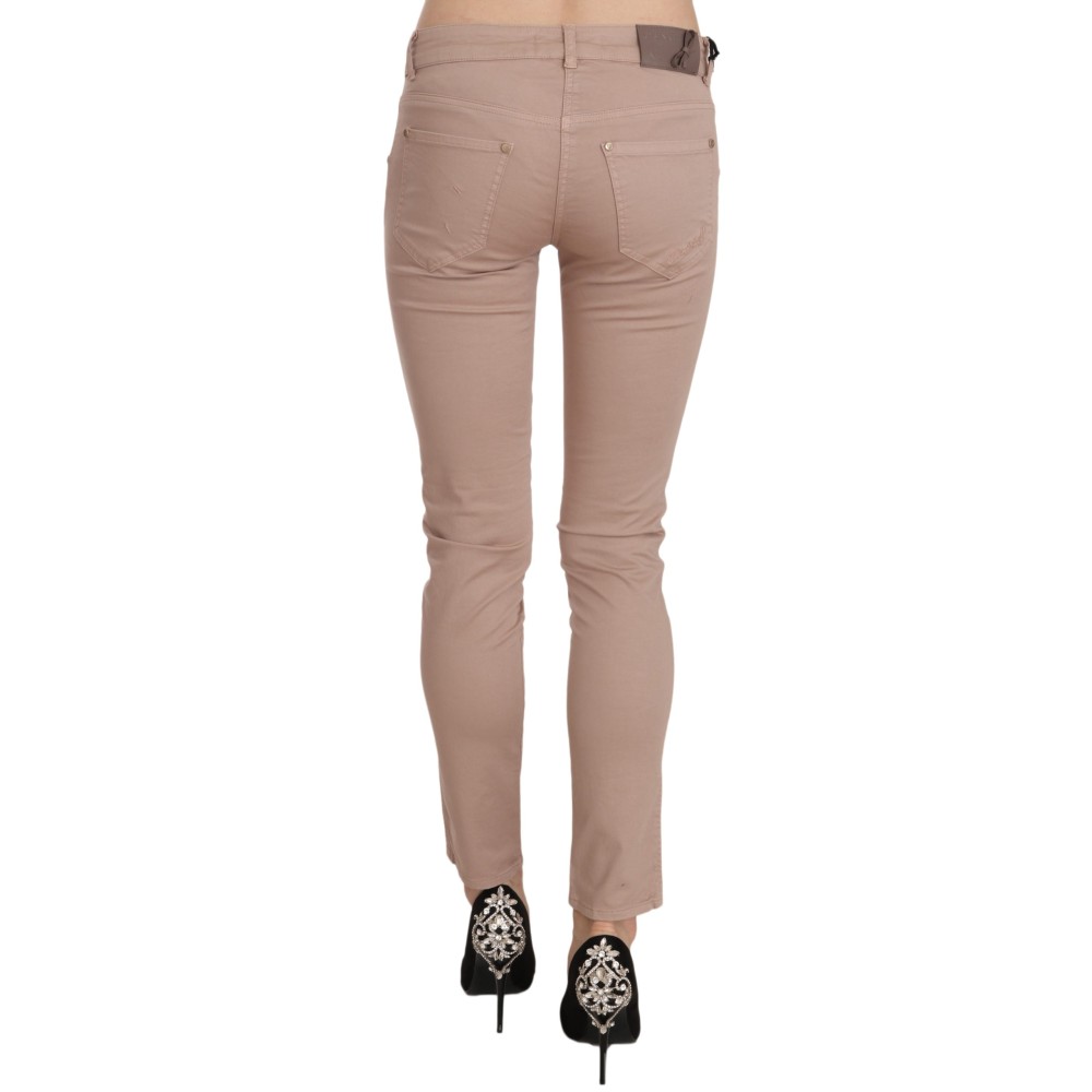 CRISTINAEFFE Schicke Slim Fit Skinny Hose Braun