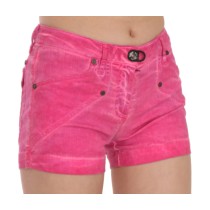 PLEIN SUD Schicke rosa Mini-Shorts mit mittlerer Taille