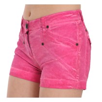 PLEIN SUD Schicke rosa Mini-Shorts mit mittlerer Taille