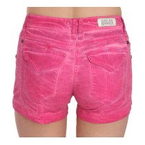 PLEIN SUD Schicke rosa Mini-Shorts mit mittlerer Taille