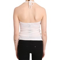 GF Ferre Elegantes weißes Neckholder-Tanktop