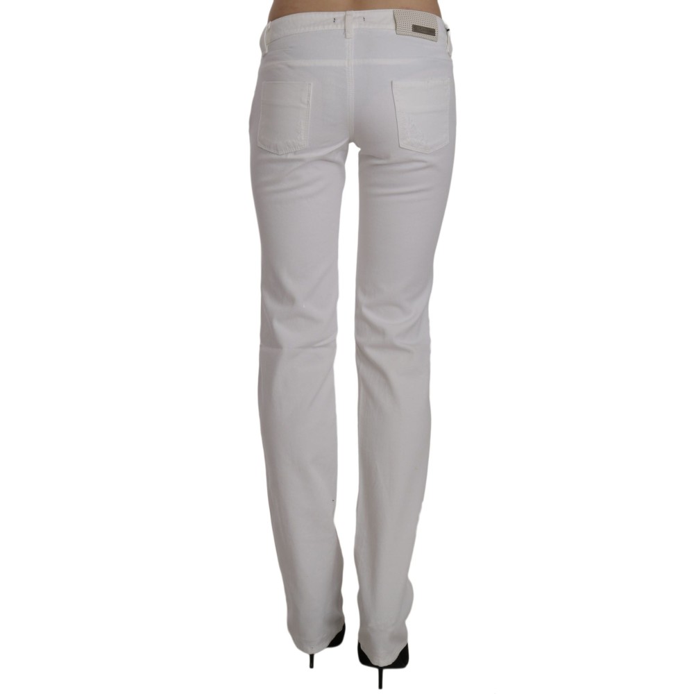 Costume National Schicke weiße Slim Fit Jeans aus Baumwolle