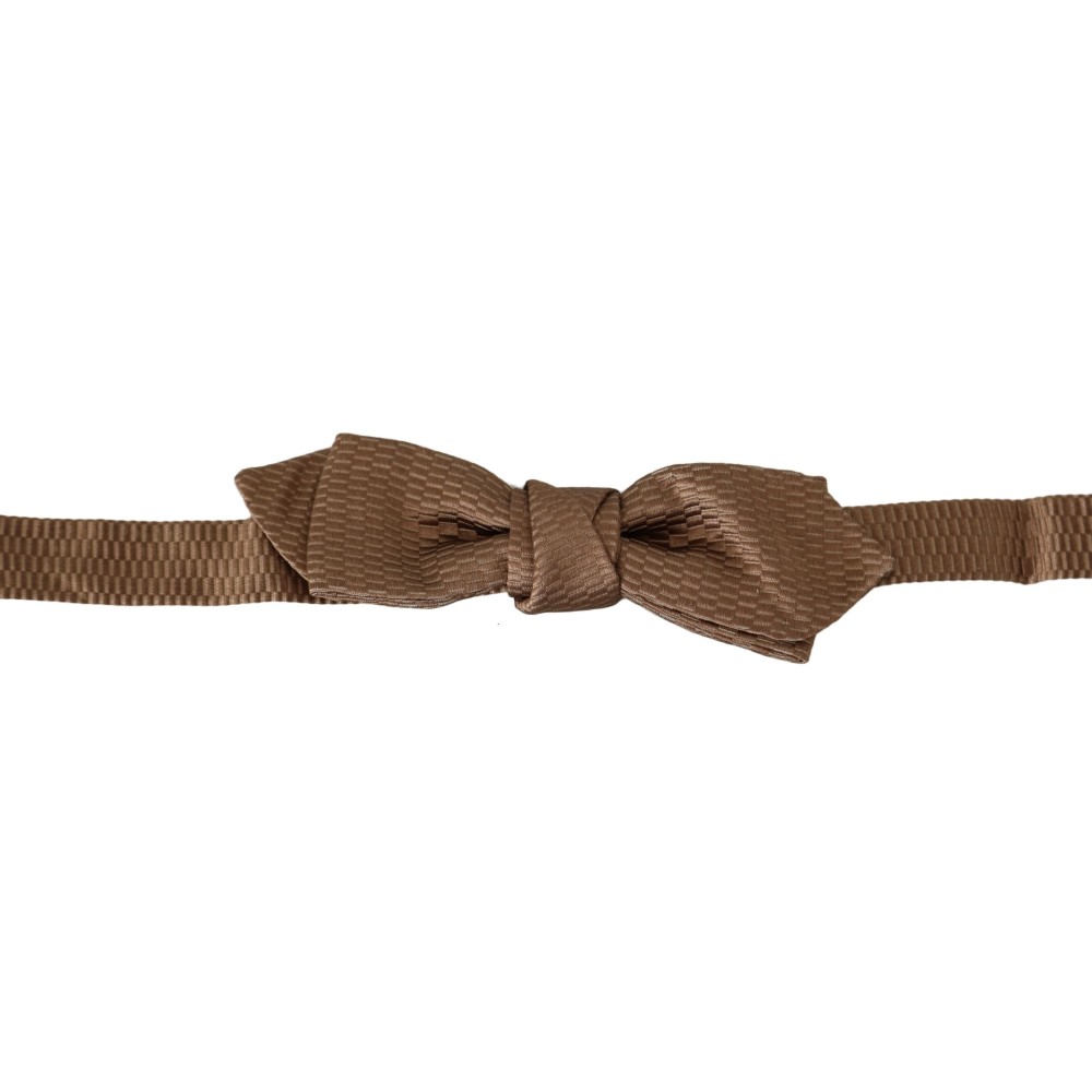 Dolce & Gabbana Elegante Braun-Gold-Fliege