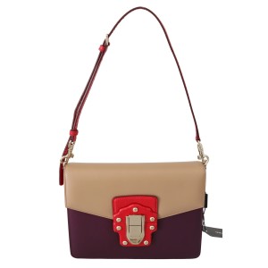 Dolce & Gabbana Exquisite LUCIA Leder-Umhängetasche