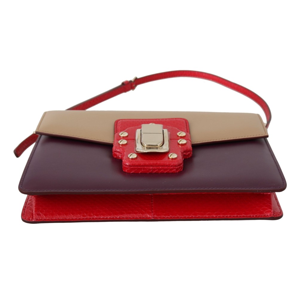 Dolce & Gabbana Exquisite LUCIA Leder-Umhängetasche