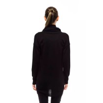 Montana Blu Schwarzer Pullover aus Wolle für Frauen