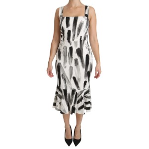 Dolce & Gabbana Schickes monochromes Etuikleid Midikleid
