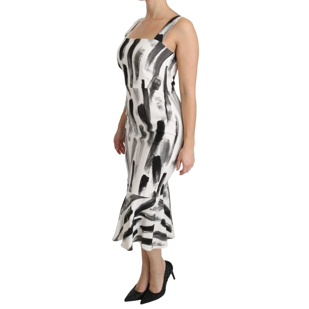 Dolce & Gabbana Schickes monochromes Etuikleid Midikleid