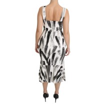 Dolce & Gabbana Schickes monochromes Etuikleid Midikleid