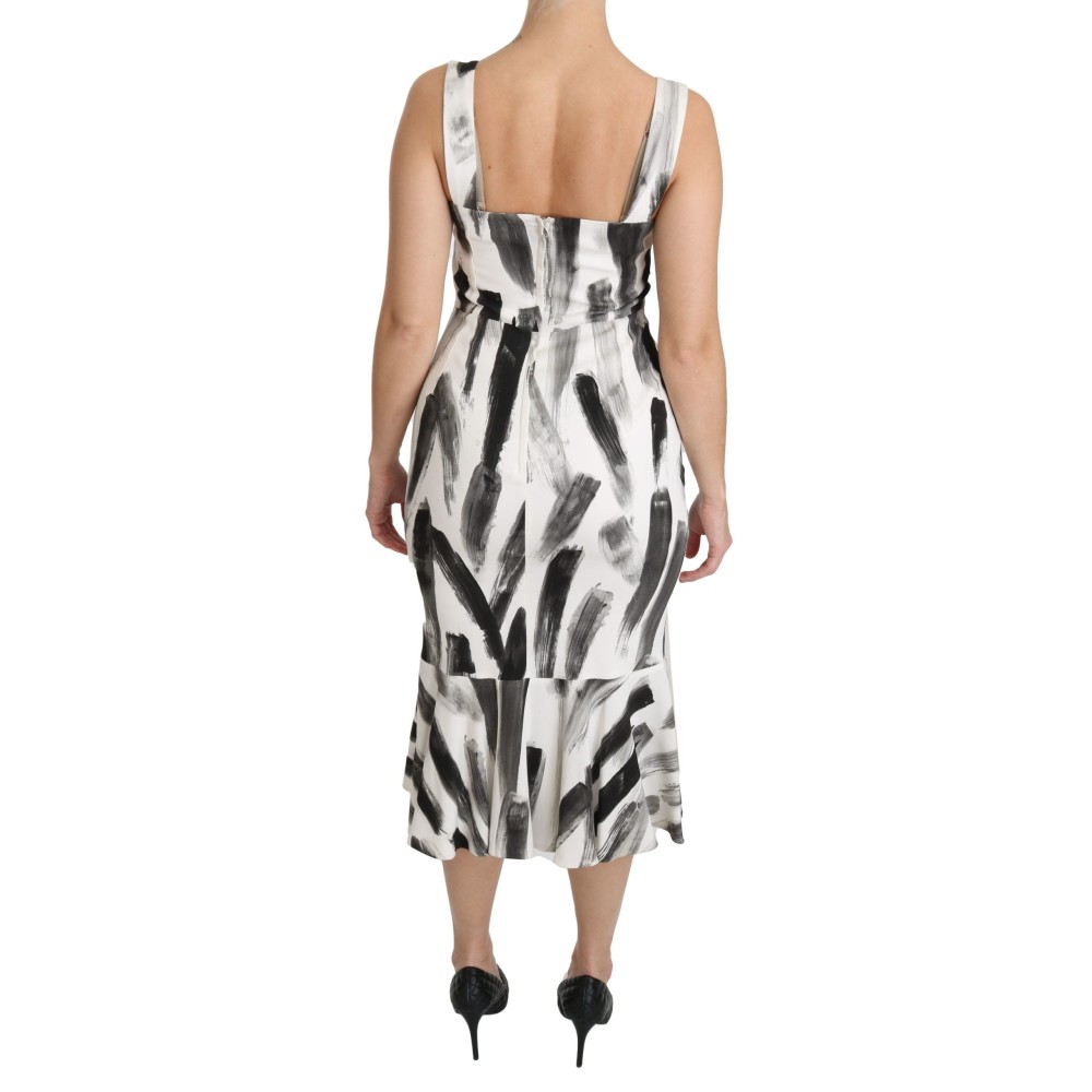 Dolce & Gabbana Schickes monochromes Etuikleid Midikleid