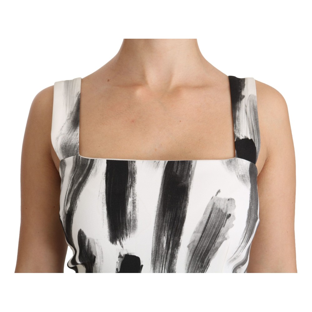 Dolce & Gabbana Schickes monochromes Etuikleid Midikleid