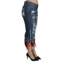 Dolce & Gabbana Schicke Cropped Jeans mit niedriger Taille