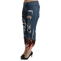 Dolce & Gabbana Schicke Cropped Jeans mit niedriger Taille