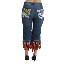 Dolce & Gabbana Schicke Cropped Jeans mit niedriger Taille