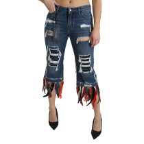 Dolce & Gabbana Schicke Cropped Jeans mit niedriger Taille