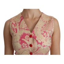 Dolce & Gabbana Elegantes V-Ausschnitt-Westenoberteil aus Seidenmischung