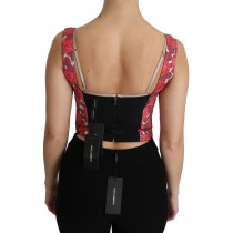 Dolce & Gabbana Elegantes geblümtes Brokat-Top