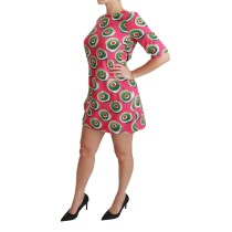 Dolce & Gabbana Rosa Sicily Cupcake Shift-Minikleid