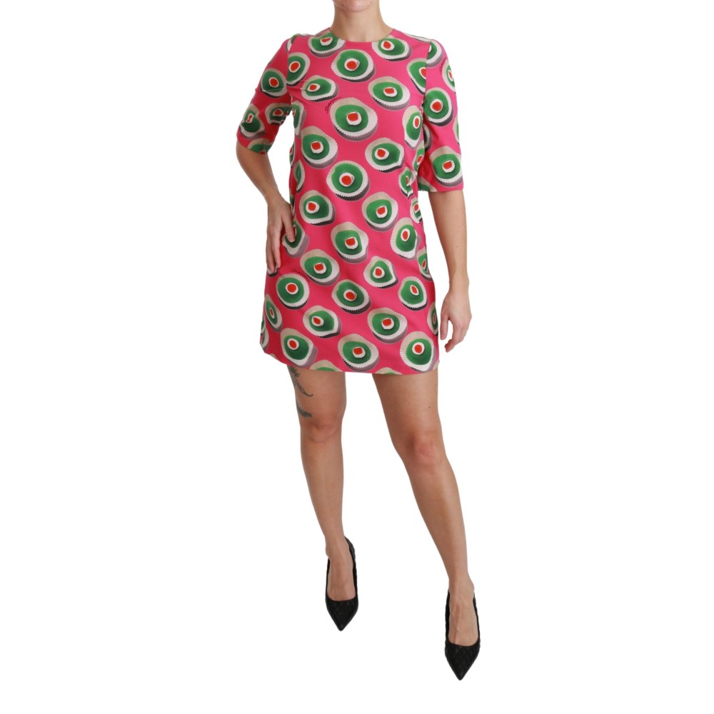 Dolce & Gabbana Rosa Sicily Cupcake Shift-Minikleid
