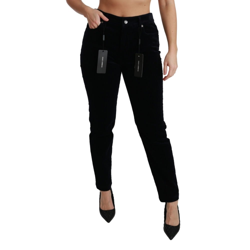 Dolce & Gabbana Schicke Skinny-Cordjeans mit mittlerer Taille