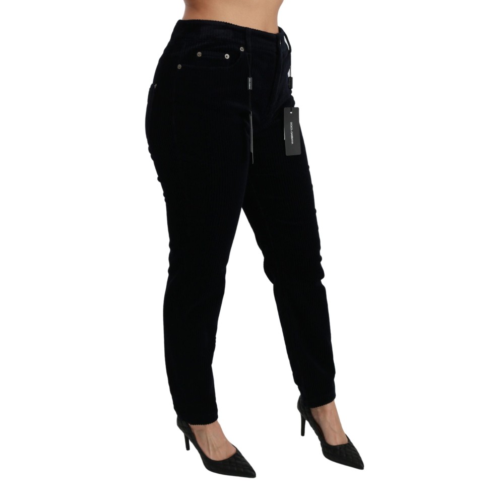 Dolce & Gabbana Schicke Skinny-Cordjeans mit mittlerer Taille