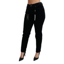 Dolce & Gabbana Schicke Skinny-Cordjeans mit mittlerer Taille