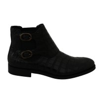 Dolce & Gabbana Elegante Derby Brogue-Stiefel aus exotischem Leder