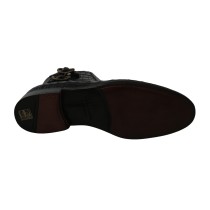 Dolce & Gabbana Elegante Derby Brogue-Stiefel aus exotischem Leder