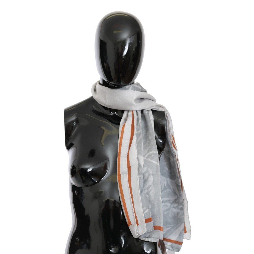 Costume National Eleganter floraler Seidenschal