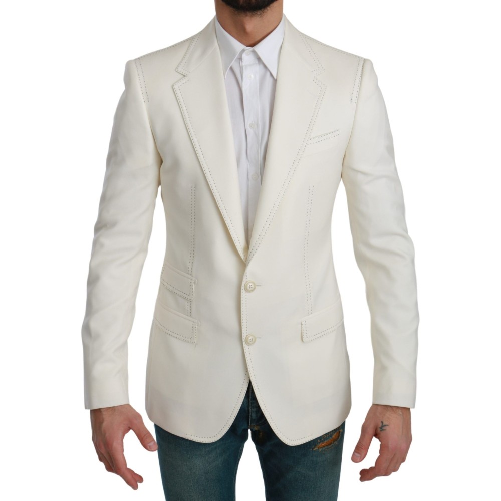 Dolce & Gabbana Eleganter schmal geschnittener Blazer aus Schurwolle