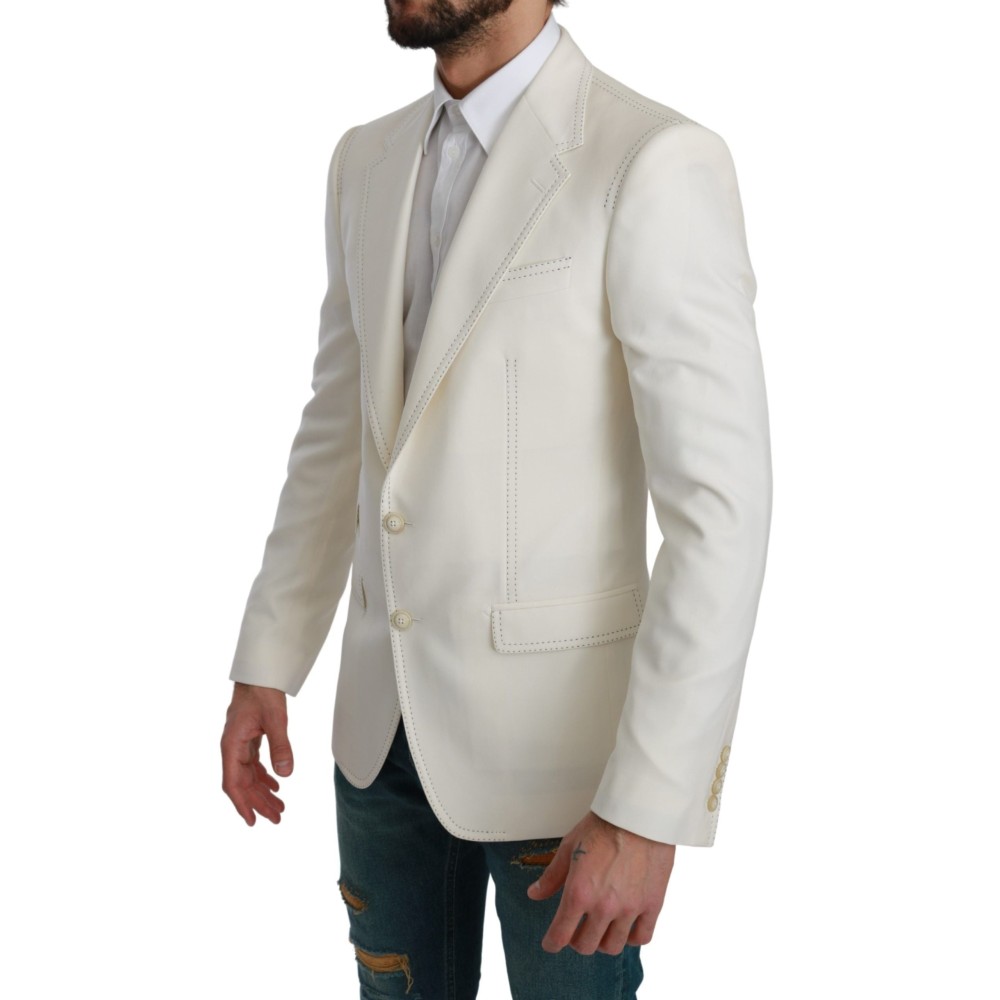 Dolce & Gabbana Eleganter schmal geschnittener Blazer aus Schurwolle