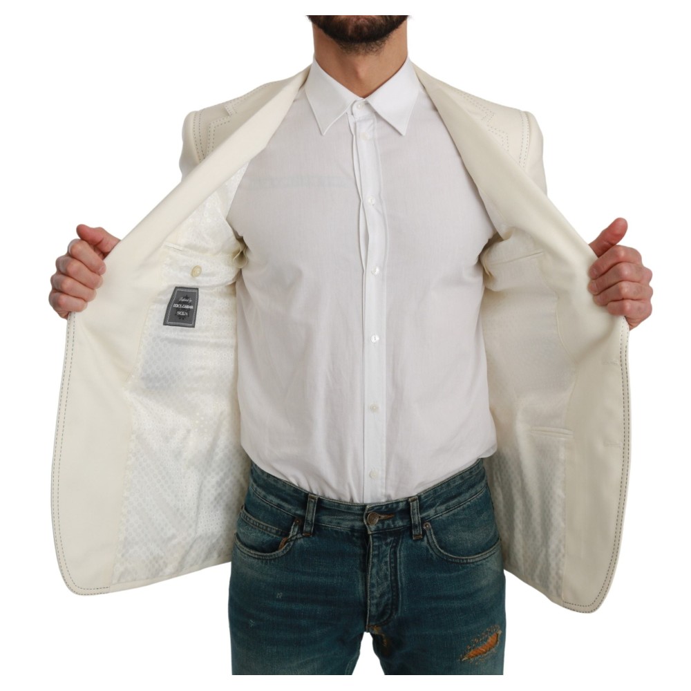 Dolce & Gabbana Eleganter schmal geschnittener Blazer aus Schurwolle