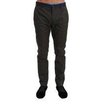 Dolce & Gabbana Elegante Slim Fit gestreifte Freizeithose