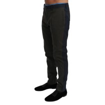Dolce & Gabbana Elegante Slim Fit gestreifte Freizeithose