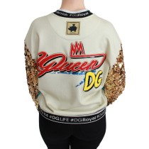 Dolce & Gabbana Schicker Pullover mit Multicolor-Motiven und Pailletten