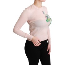 Dolce & Gabbana Floral bestickter Pullover aus einer Seidenmischung
