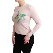 Dolce & Gabbana Floral bestickter Pullover aus einer Seidenmischung