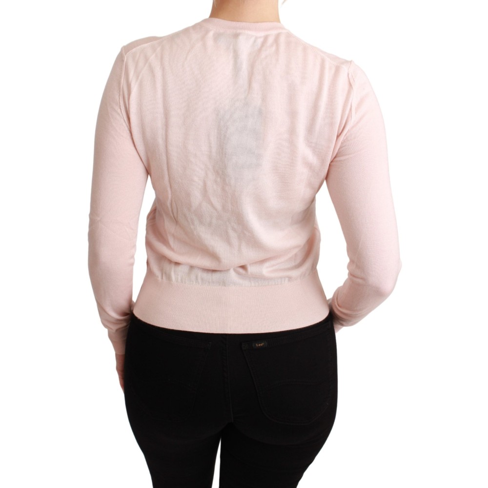 Dolce & Gabbana Floral bestickter Pullover aus einer Seidenmischung