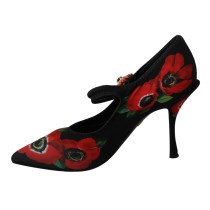 Dolce & Gabbana Geblümte Mary Janes Pumps mit Kristall-Detail
