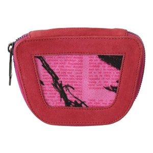 PINKO Elegante rosa Stoff-Münzgeldbörse