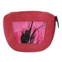 PINKO Elegante rosa Stoff-Münzgeldbörse
