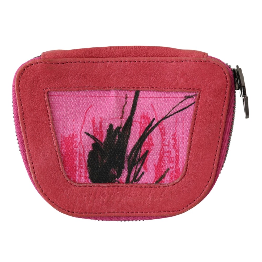 PINKO Elegante rosa Stoff-Münzgeldbörse