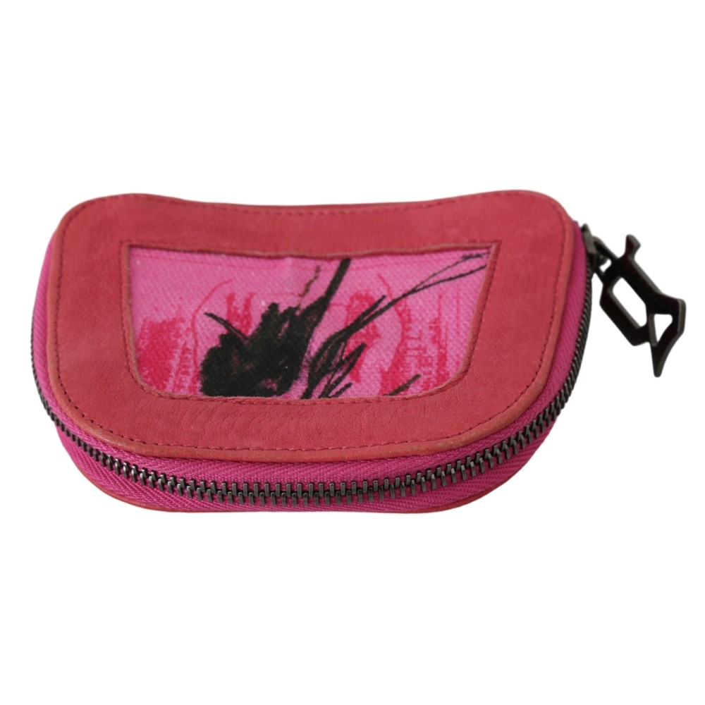 PINKO Elegante rosa Stoff-Münzgeldbörse