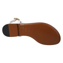 Dolce & Gabbana Pom Pom Flip Flop Knöchelriemen Flats