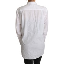 Dolce & Gabbana Elegante Bluse mit Schalkragen aus Baumwolle