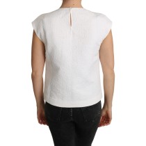 Dolce & Gabbana Elegante Bluse aus weißer Baumwollmischung