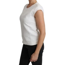 Dolce & Gabbana Elegante Bluse aus weißer Baumwollmischung
