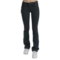 John Galliano Schicke Mid Waist Slim Flared Denim