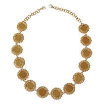 Dolce & Gabbana Elegante Statement-Halskette mit Kristall-Charme