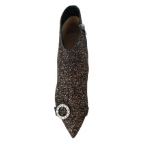 Jimmy Choo Amethyst-Mix-Stiefel Hannover mit Glitzer-Absatz